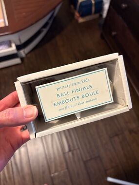 Pottery Barn Kids Brushed Metal Ball Finials